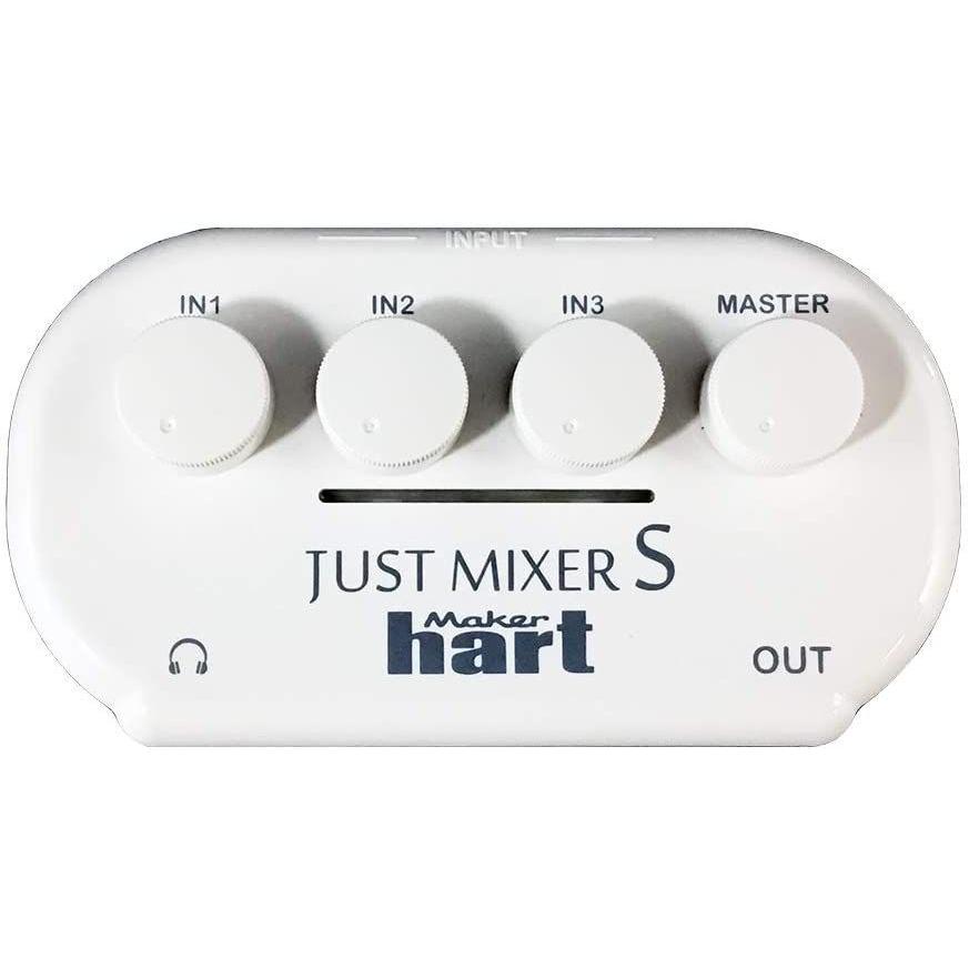 Maker hart Just Mixer S ステレオ3入力/2出力 超小型音声ミキサー/電池とUSB電源可能オーディオミキサー｜mars-trading｜08