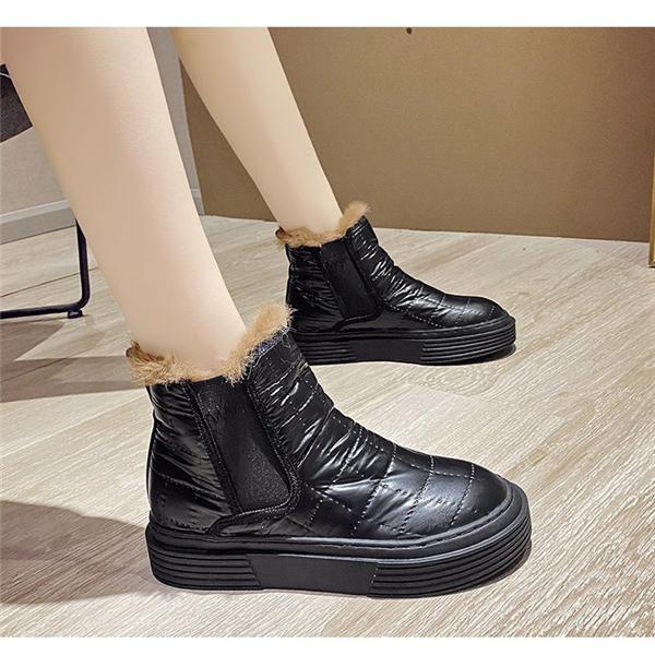 送料無料 ブーツ 防寒 スノーブーツ あったかブーツ レディース 保温 防寒対策 スキー ファスナー 歩きやすい 裏起毛 滑らない 無地 撥水 大注目