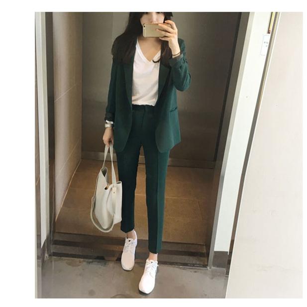 レディース スーツセット 2点セット パンツスーツ ビジネススーツ 女性 春秋新作 テーラード 大きいサイズ 韓国風 着痩せ 体型カバー 大人かわいい 55apr21vxftz08 Mars Color 通販 Yahoo ショッピング