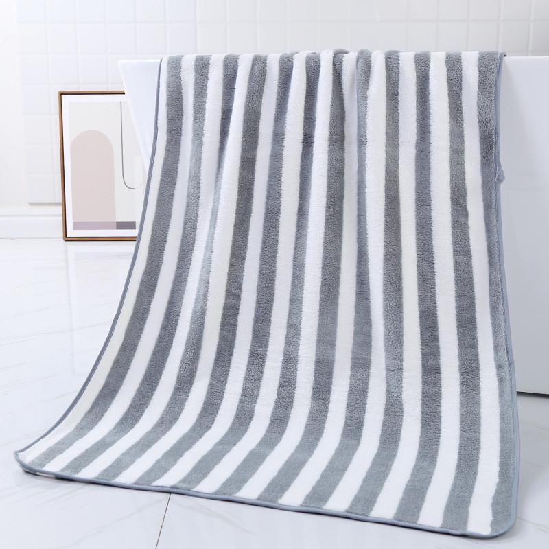 バスタオル タオル 大判 しっかり ストライプ柄 柔らかい ペットタオル