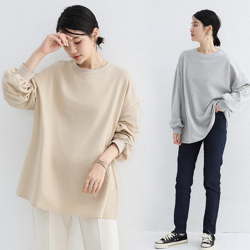 カットソー レディース トップス Tシャツ ボーダー 韓国 クルー カットソー レディース トップス Tシャツ ボーダー 韓国 クルー