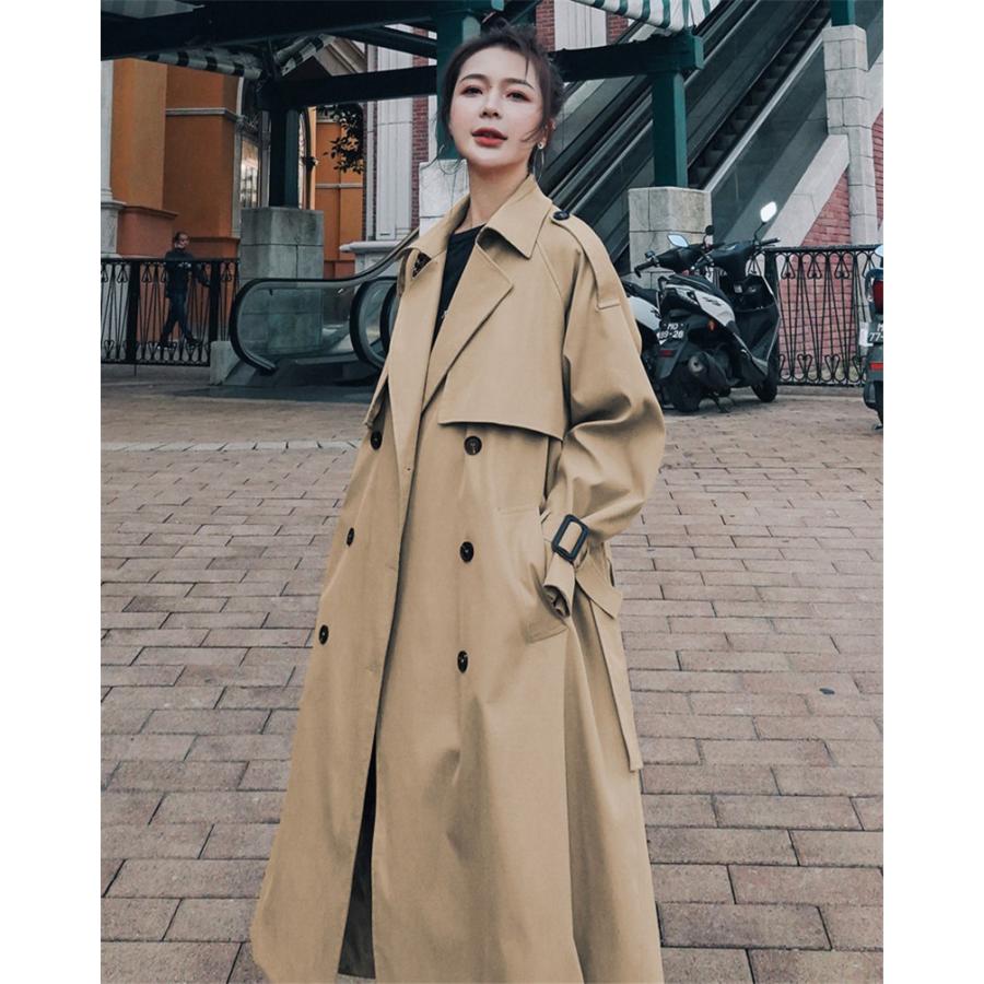 ライトコート 秋服 レディース ロング 防寒 通学通勤 長袖 スプリング