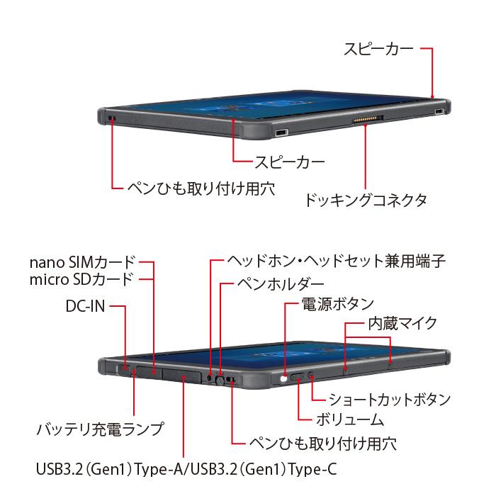 富士通（FUJITSU） タブレット Office搭載 新品 同様 Win10 10.1型 