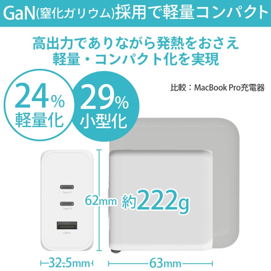 急速充電器  PD 100W Gan 窒化ガリウム iPhone15 アダプター 充電器 小型 3ポート スマートフォン ACアダプター USB-A USB-C 送料無料 FFF-ACC100CCA |  | 07