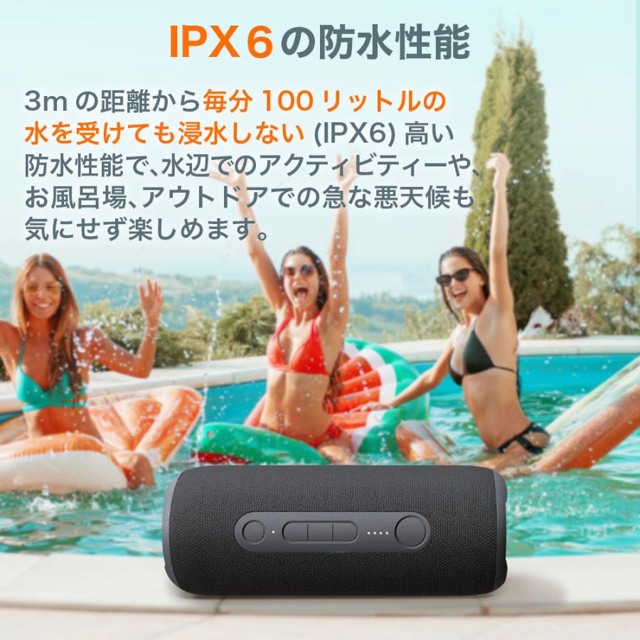 Bluetooth スピーカー 防水スピーカー 小型 TWS ポータブルスピーカー アウトドア お風呂 キャンプ バッテリー搭載 有線対応 ワイヤレスステレオ再生 FFF-BS03S | IRIE | 02