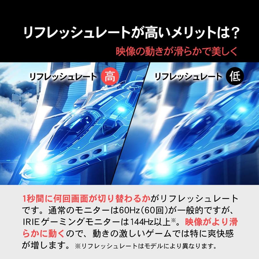 IRIE ゲーミングモニター 280hz 24.5インチ HDR対応 ゲーミング