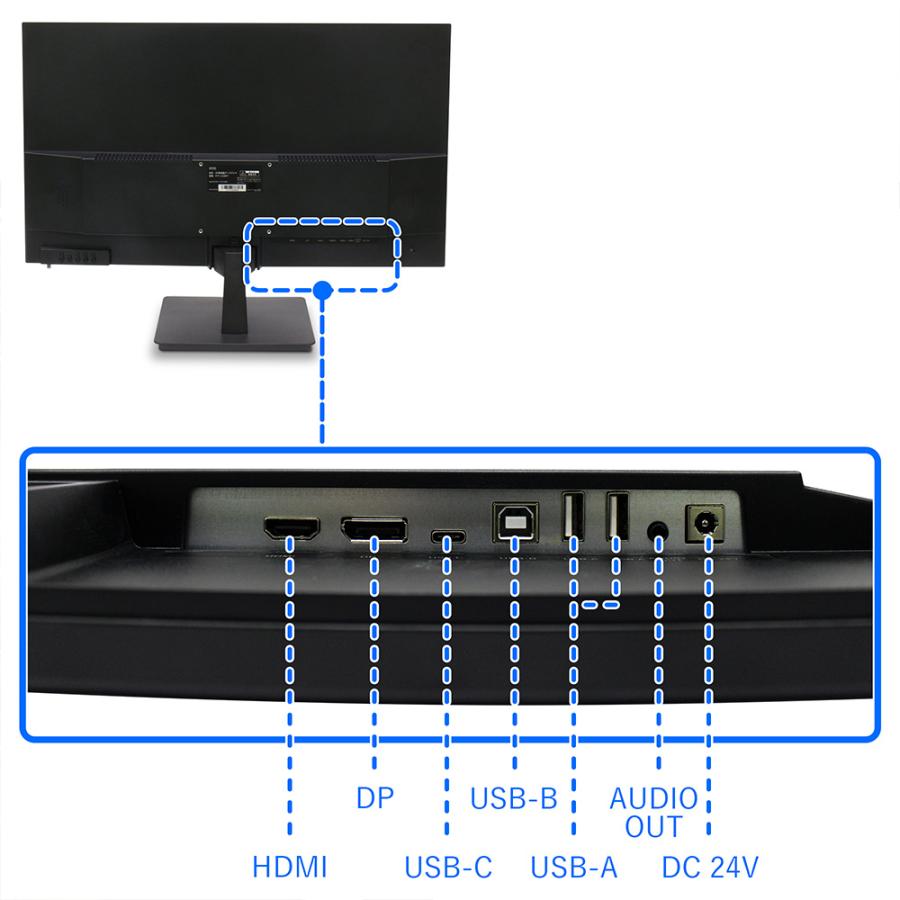 モニター 4K 28インチ フレームレス USB PD 65W HDR ディスプレイ IPS HDMI ノングレア PCモニタ スピーカー内蔵 リモコン付き IRIE FFF-LD28P4｜marshal｜10