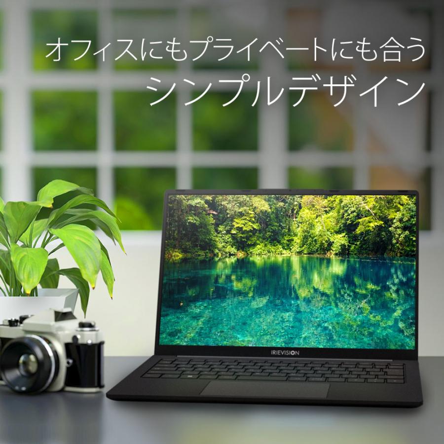 FFF ノートパソコン 14.1インチ 2.2K 2240×1400 IPSディスプレイ i3 16GBメモリ 256GB SSD Windows11 pro IRIE アイリー FFF-PC14B1BK-RSL | IRIE | 12