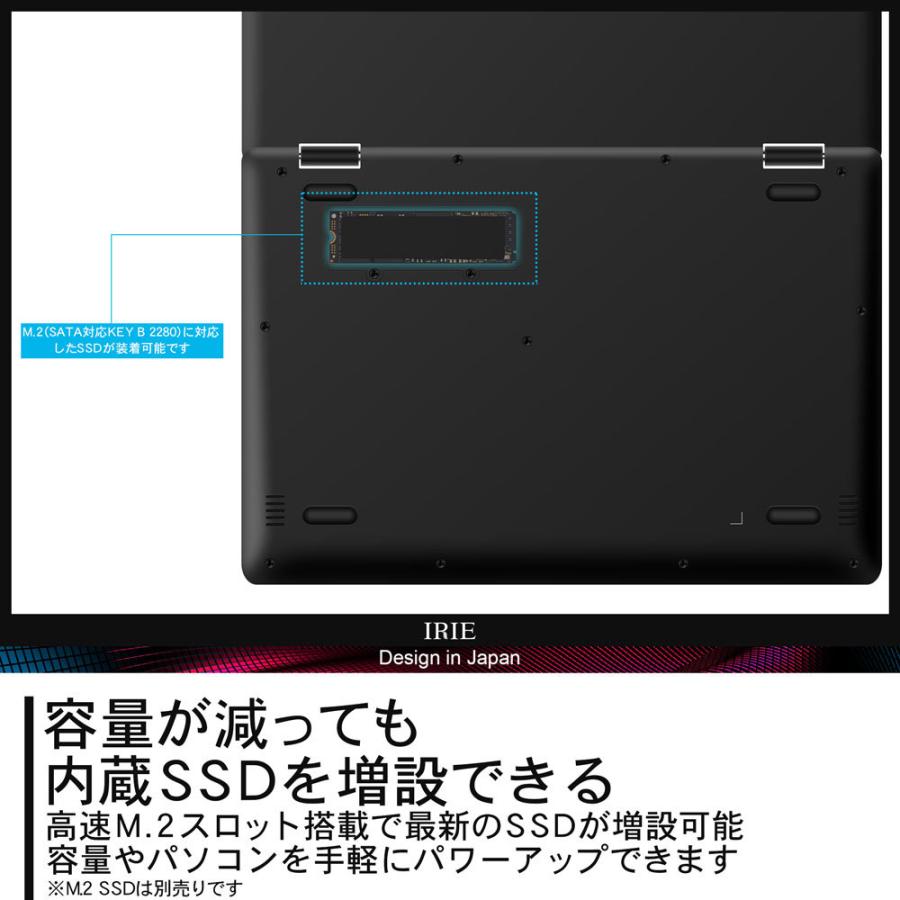 IRIE ノートパソコン 2in1 新品 軽量 11.6インチ 小型 Win10 Celeron