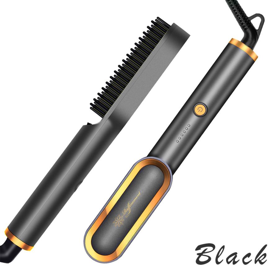 ヒートブラシ ミニブラシ ストレート ヘアアイロン 軽量247g 45秒加熱 耐熱専用ポーチ付き 5段階設定 カール 海外対応 200℃ Raffinement FFF-RFB2シリーズ |  | 16