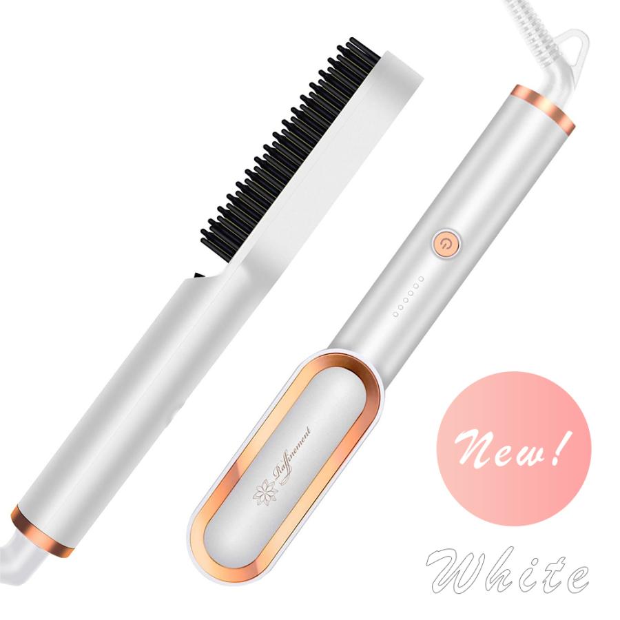 ヒートブラシ ミニブラシ ストレート ヘアアイロン 軽量247g 45秒加熱 耐熱専用ポーチ付き 5段階設定 カール 海外対応 200℃ Raffinement FFF-RFB2シリーズ |  | 18