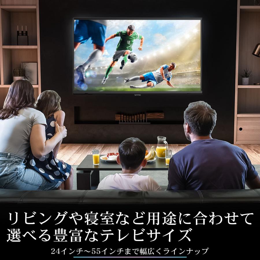 テレビ 24インチ 24型 新品 安い 録画 外付けHDD 東芝ボード内蔵 ハイビジョン 外付けHDD録画 24V型 HD 足付属  壁掛け IRIE TV FFF-TV24WBK2｜marshal｜04