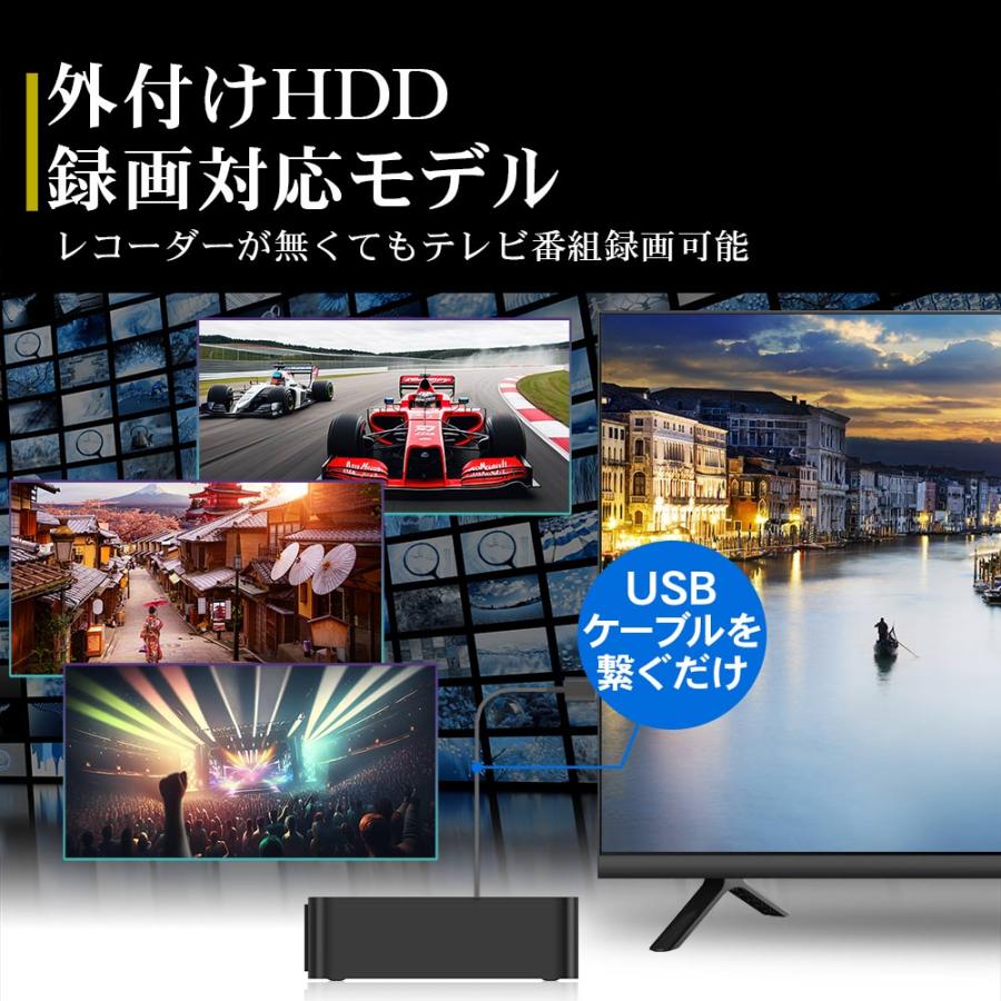 液晶 テレビ 32型 32インチ Googleテレビ youtube グーグルテレビ GoogleTV 新品 Wチューナー 最安値 録画機能付き HD 外付けHDD IRIE 壁掛け FFF-TV32WG-RSL｜marshal｜10