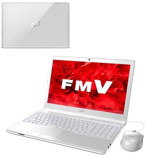 わけあり 箱潰れ アウトレット PC 傷有り ドット抜け 富士通 FMV LIFEBOOK AH45/W FMVA45WW Kingsoft Office Win10 Core i3｜marshal