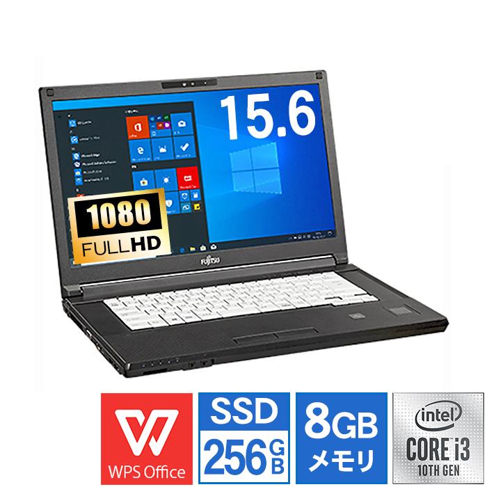富士通 ノートパソコン Office搭載 新品 同様 Win10 SSD 15.6型