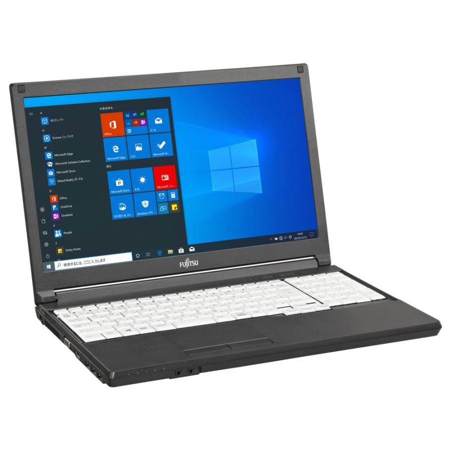 富士通 ノートパソコン Office搭載 新品 同様 Win10 SSD 15.6型 Core