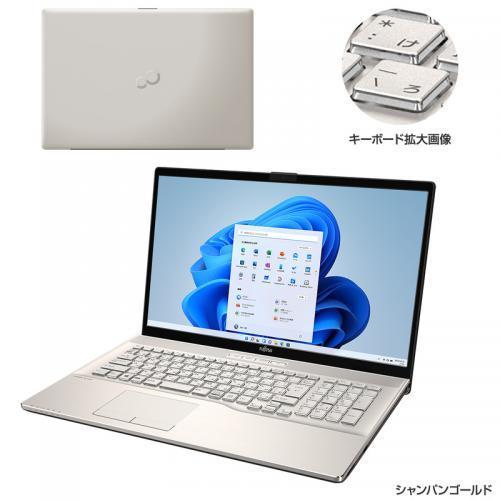 富士通（FUJITSU） ノートパソコン 新品 同様 windows11 DVD-RW 17.3型