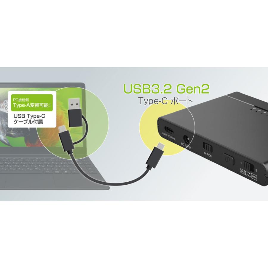 MARSHAL（PC） クローン HDD スタンド SATA M.2 NVMe 3.5インチ