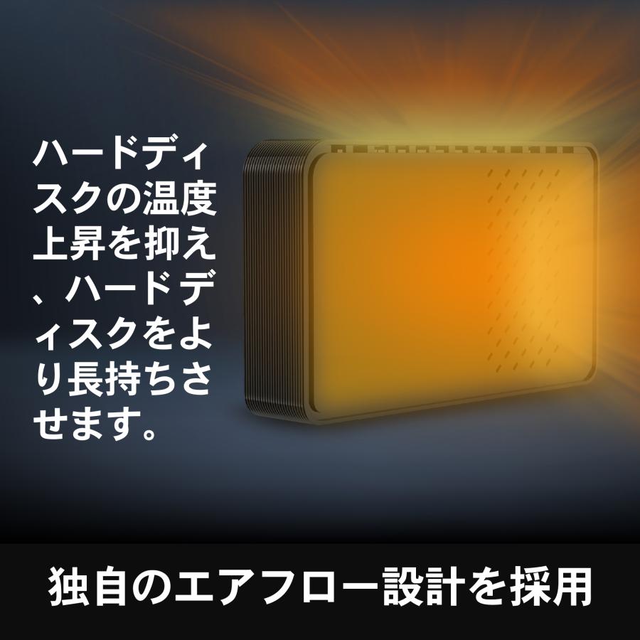 外付けHDD テレビ録画 4TB Windows11対応 ブラック USB 3.1 Gen1 据え置き 外付けハードディスク MAL34000EX3-BK-5TH｜marshal｜08