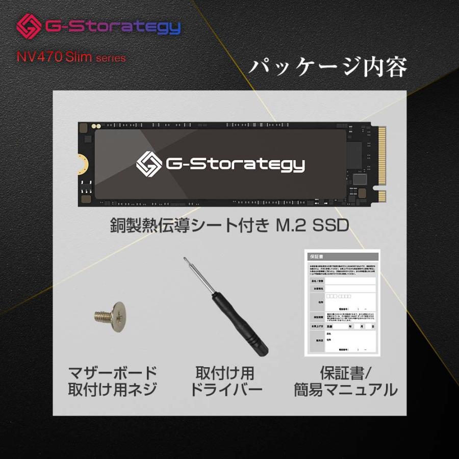 内蔵型SSD 4TB NVMe G-Storategy NV47004TBY3G1NH SSD 4TB 内蔵 ヒートシンク搭載 M.2 TLC NAND PS5 増設 2280