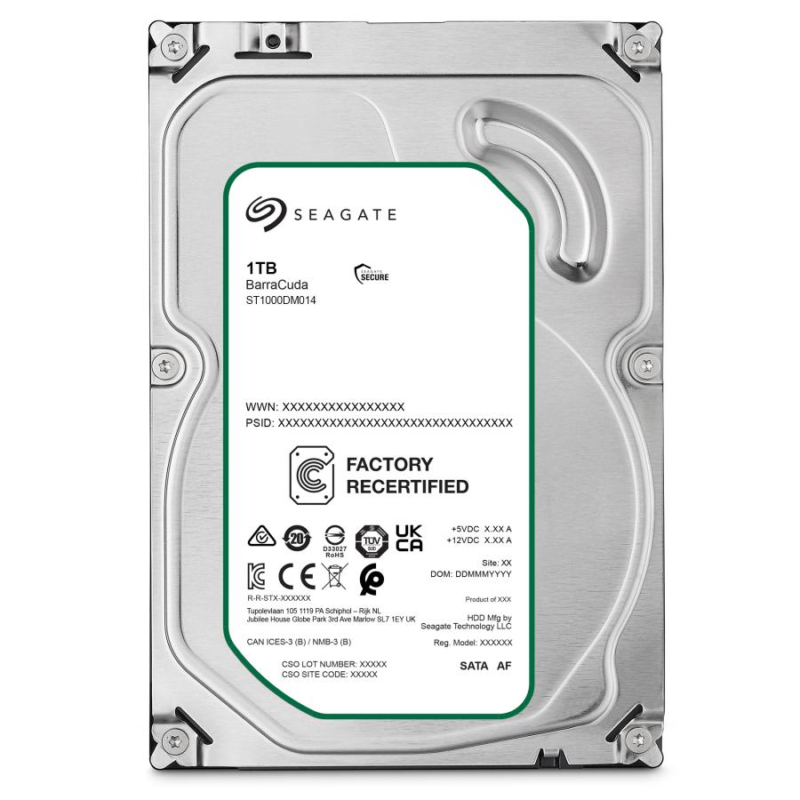 エ*Ｌ様 SEAGATE ST1000DM014　1TB 内蔵HDD【ほぼ新品】 Seagate BarraCuda 3.5インチ 1TB 内蔵HDD ハードディスク
