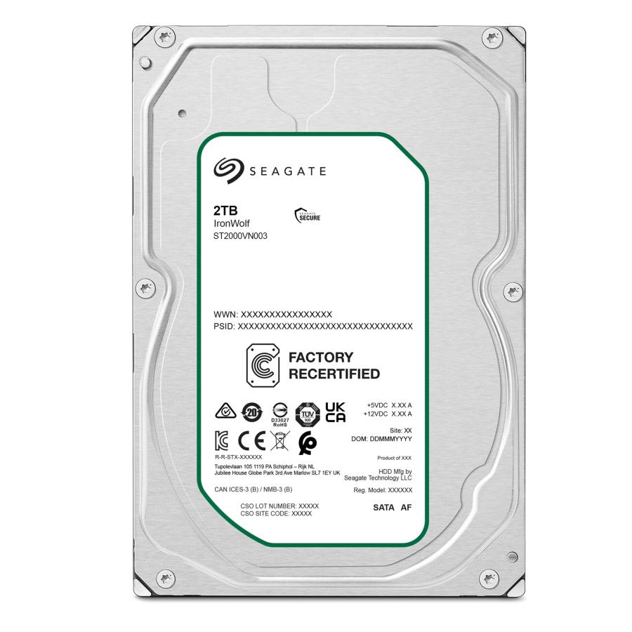 Seagate（シーゲイト） Seagate IronWolf ST2000VN003 整備済み品 2TB