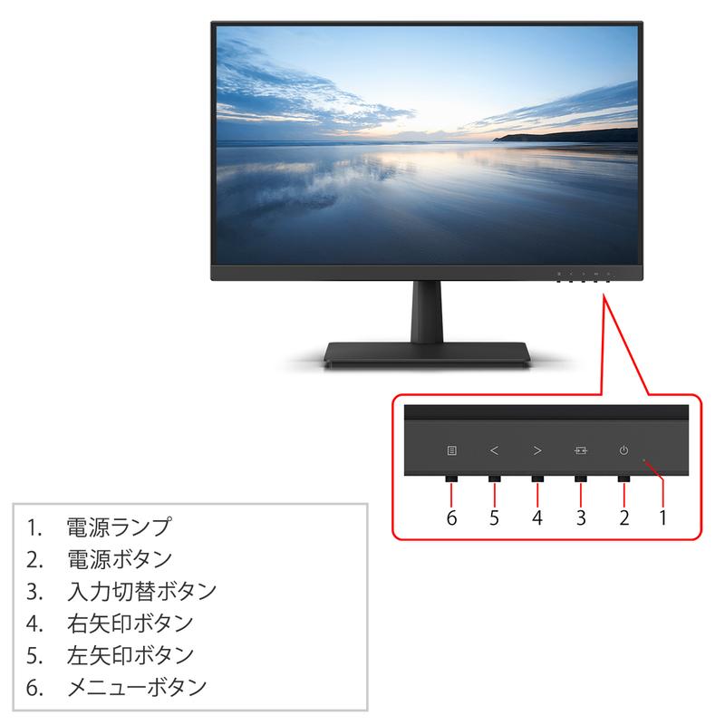 富士通（FUJITSU） モニター 21.5インチ 新品同様 パソコン用