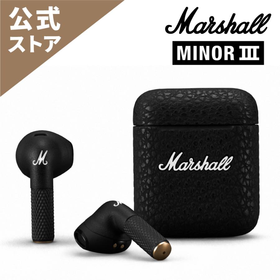 Marshall マーシャル 完全ワイヤレスイヤホン MINOR3BLACK ブラック 