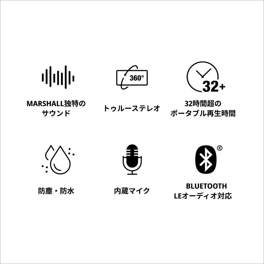 Marshall マーシャル ワイヤレススピーカー EMBERTON III Black Marshall マーシャル ワイヤレススピーカー EMBERTON III Black