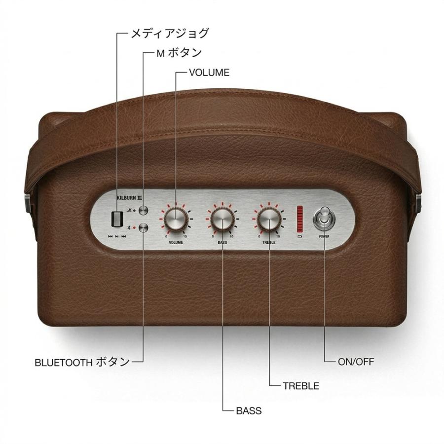 Marshall（マーシャル） ワイヤレススピーカー KILBURN3-BROWN 連続