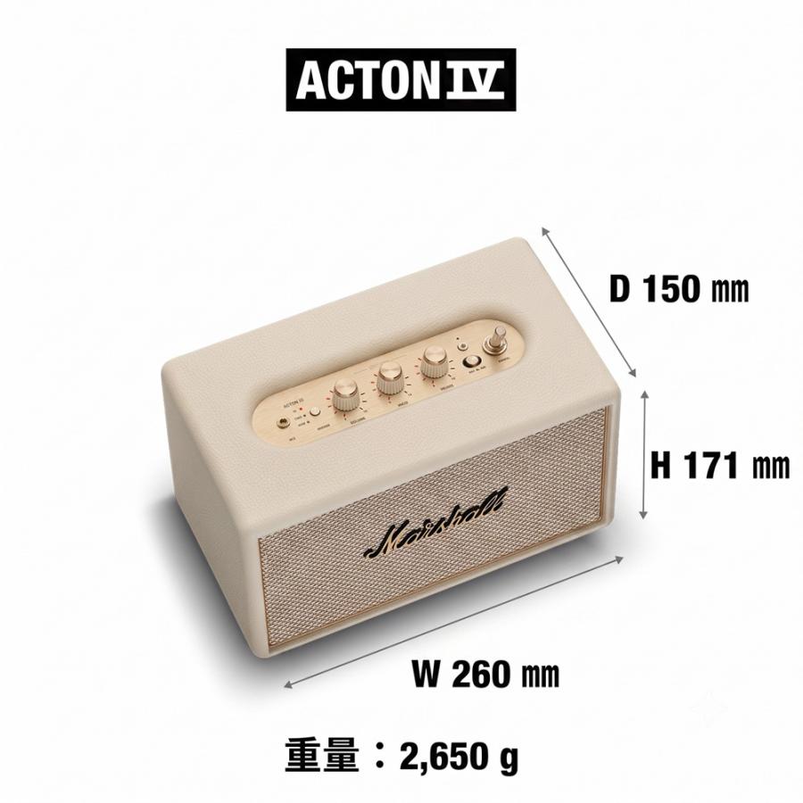 Marshall（マーシャル） ワイヤレススピーカー ACTON4-CREAM クリーム