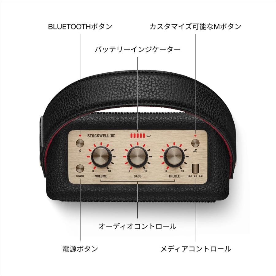 Marshall（マーシャル） ワイヤレススピーカー STOCKWELL3-BLACK-AND