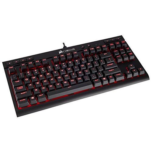 宅送 Corsair K63 Red Led 日本語キーボード Cherry Mx Redキースイッチ採用 コンパクト テンキーレスゲーミングキ その他pc用ゲームコントローラー Arka Ir