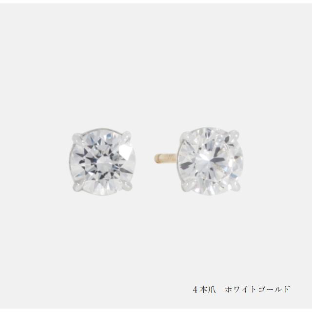 ラウンドピアス　ラボグロウンダイヤ　ピアス　１４k　１４金　0.5ctの画像