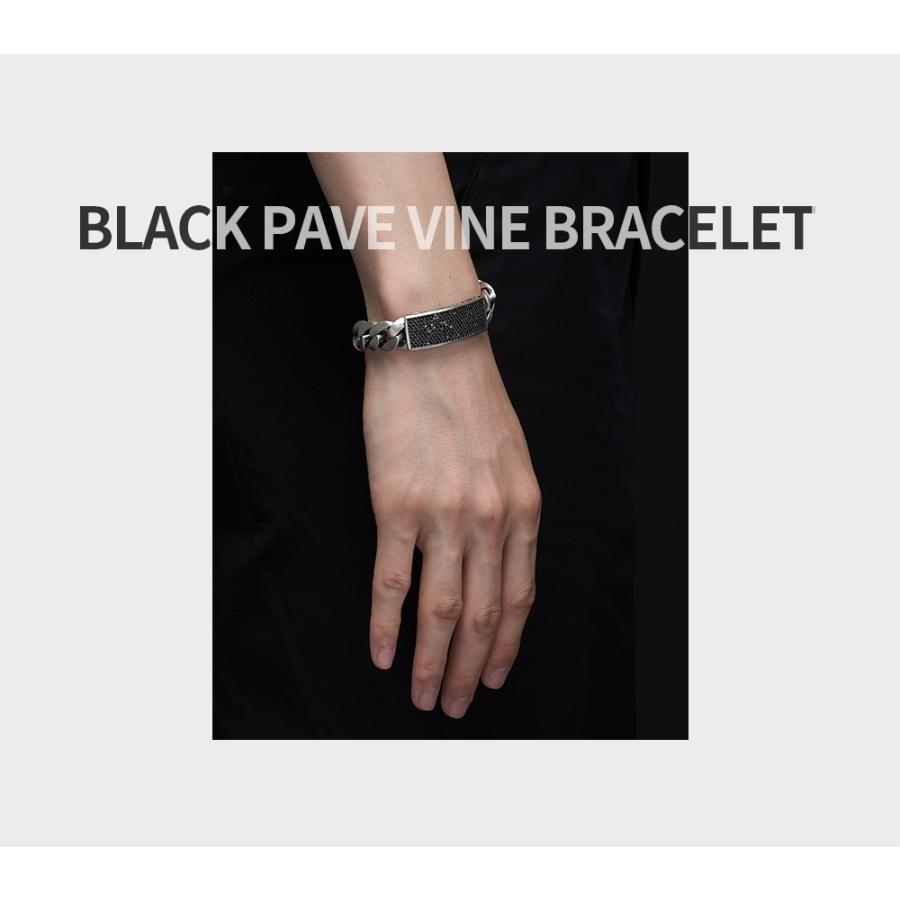 シルバー ブレスレット マルスマーク Black Pave Vine Braceletの画像