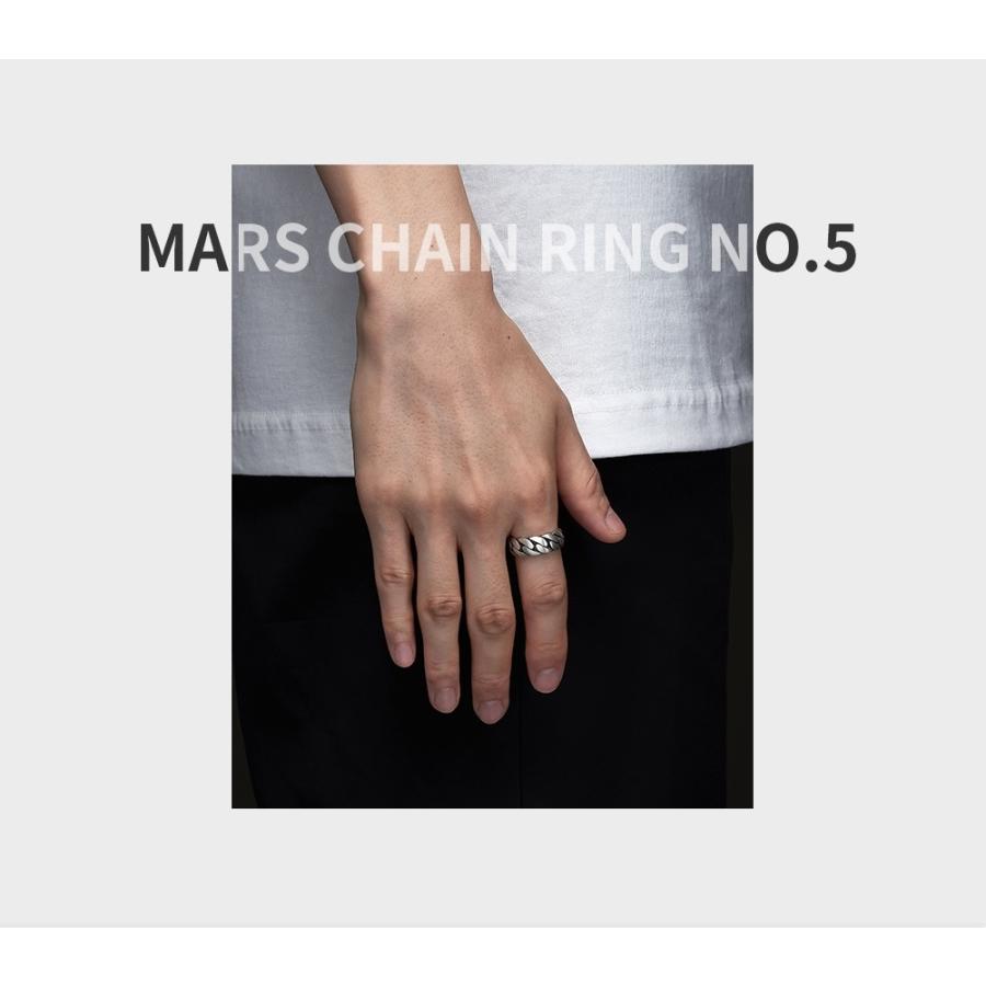 シルバー 指輪 リング マルスマーク Mars Chain Ring No.5