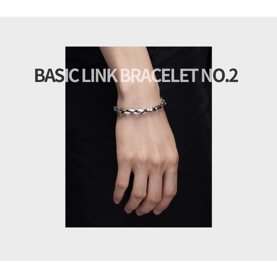 シルバー ブレスレット マルスマーク Basic Link Bracelet No.2_5