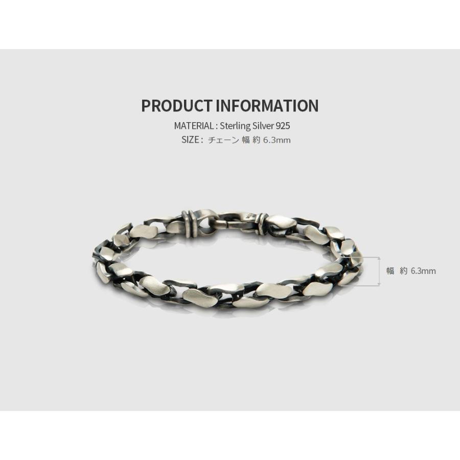 シルバー ブレスレット マルスマーク Basic Link Bracelet No.2_6