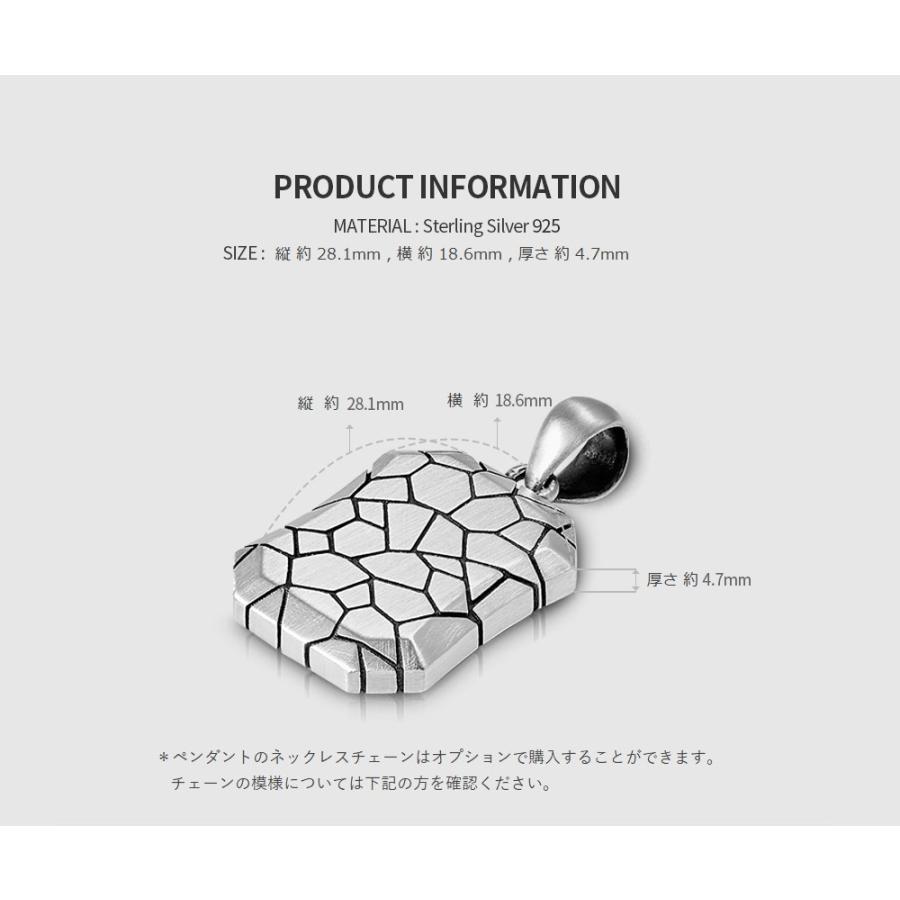 シルバー ペンダント マルスマーク Wide Cracked Pendant No.1 【公式 