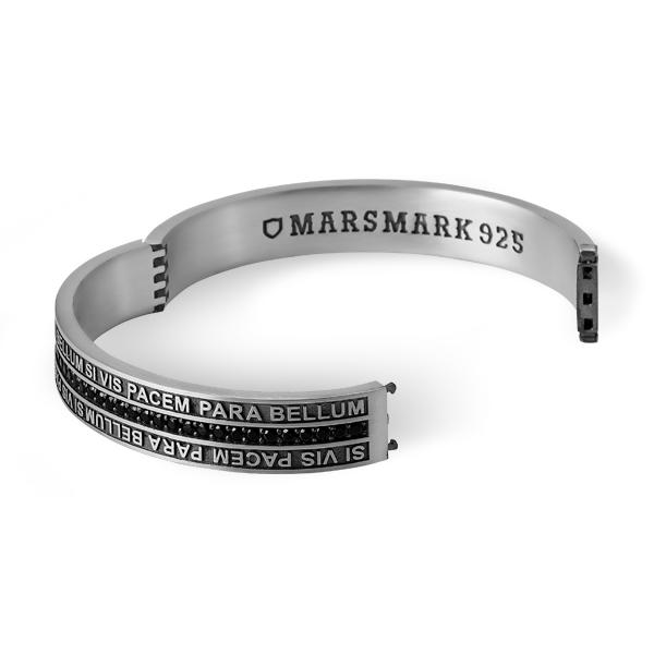 シルバー ブレスレット マルスマーク Mars Slogan Bangle Braceletの画像