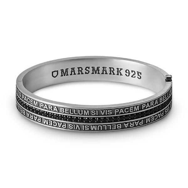 シルバー ブレスレット マルスマーク Mars Slogan Bangle Braceletの画像