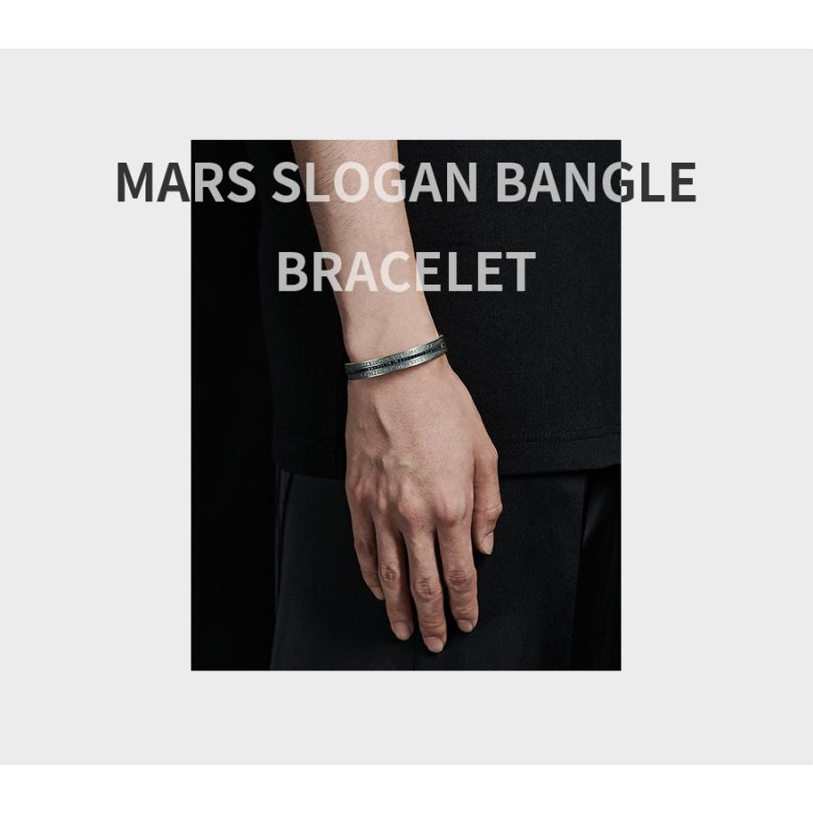 シルバー ブレスレット マルスマーク Mars Slogan Bangle Braceletの画像
