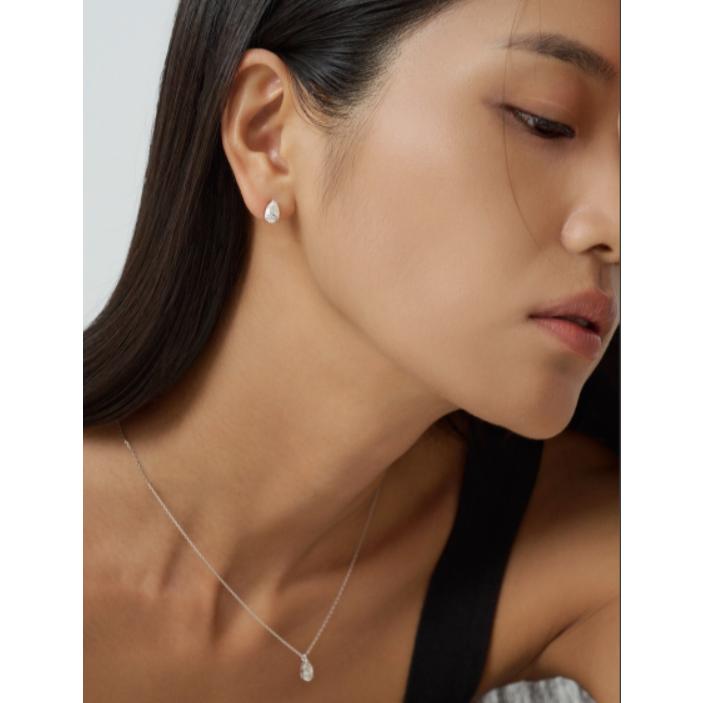 ティアドロップ ラボグロウンダイヤ ネックレス 14k 14k 0.5ct