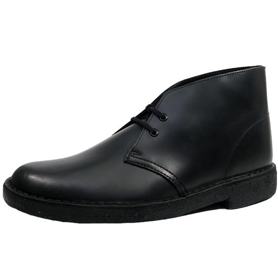 クラークス デザートブーツ CLARKS DESERT BOOT BLACK POLISHED