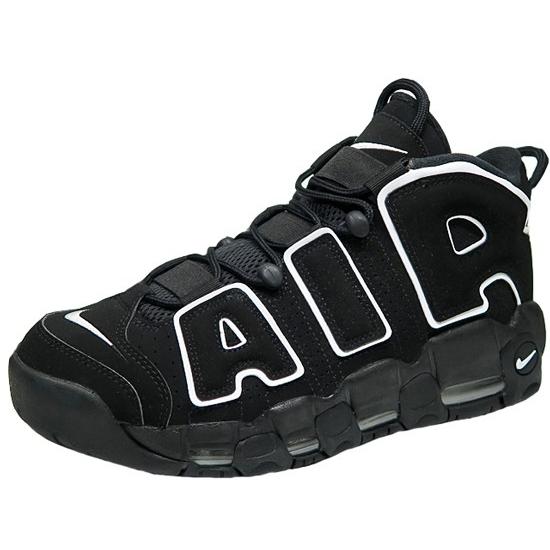 NIKE AIR MORE UPTEMPO BLACK/WHITE 黒白 モアテン ナイキ エア NIKE AIR MORE UPTEMPO BLACK/WHITE 黒白 モアテン ナイキ エア