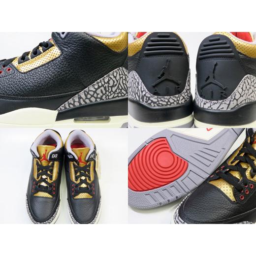 NIKE WMNS AIR JORDAN 3 RETRO BLACK/GOLD メンズサイズ ナイキ NIKE WMNS AIR JORDAN 3 RETRO BLACK/GOLD メンズサイズ ナイキ