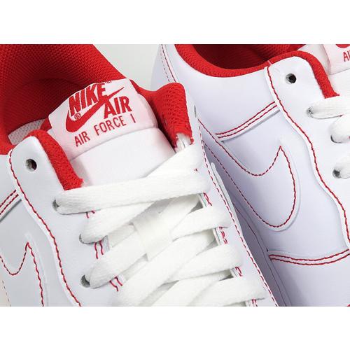 NIKE AIR FORCE 1 '07 ナイキ エア フォース 1 WHITE/UNIVERCITY RED 白赤 ステッチ AF1 メンズ｜marsone｜02