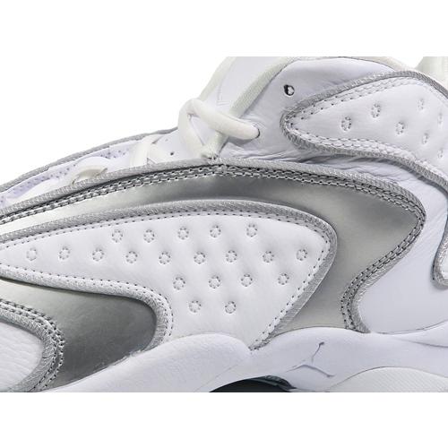 NIKE WMNS AIR JORDAN OG ナイキ ウィメンズ エア ジョーダン WHITE/METALIC SILVER 白銀 レディースモデル バッシュ｜marsone｜02