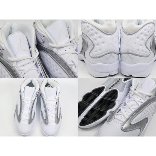 NIKE WMNS AIR JORDAN OG ナイキ ウィメンズ エア ジョーダン WHITE/METALIC SILVER 白銀 レディースモデル バッシュ｜marsone｜03