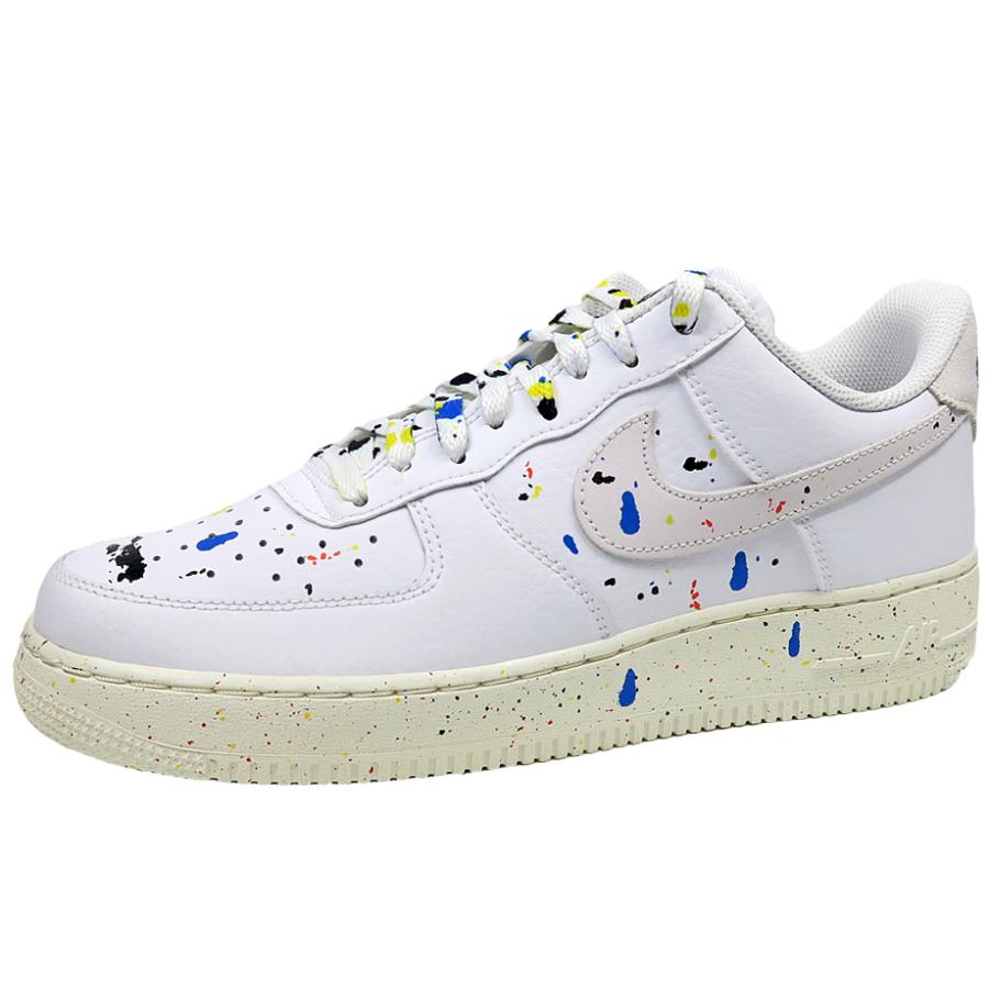 NIKE AIR FORCE 1 '07 LV8 WHITE/WHITESAIL ナイキ エアーフォース ワン PAINT SPLATTER